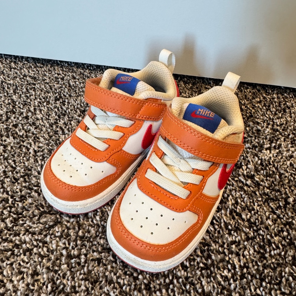 Nike Toddler  Orange and White Sneakers